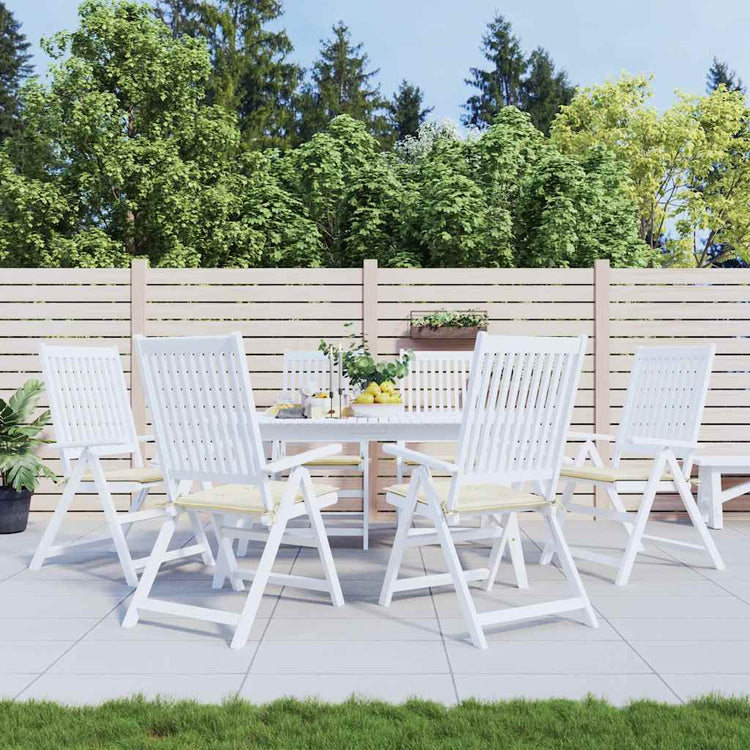 Coussins de chaise de jardin vidaxl 6 st 50x50x3 cm