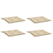 Coussins de chaise de jardin vidaxl 4 st 50x50x3 cm oxford tissu beige - afbeelding 3