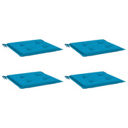 Coussins de chaise de jardin vidaxl 4 st 50x50x3 cm oxford tissu bleu - afbeelding 3