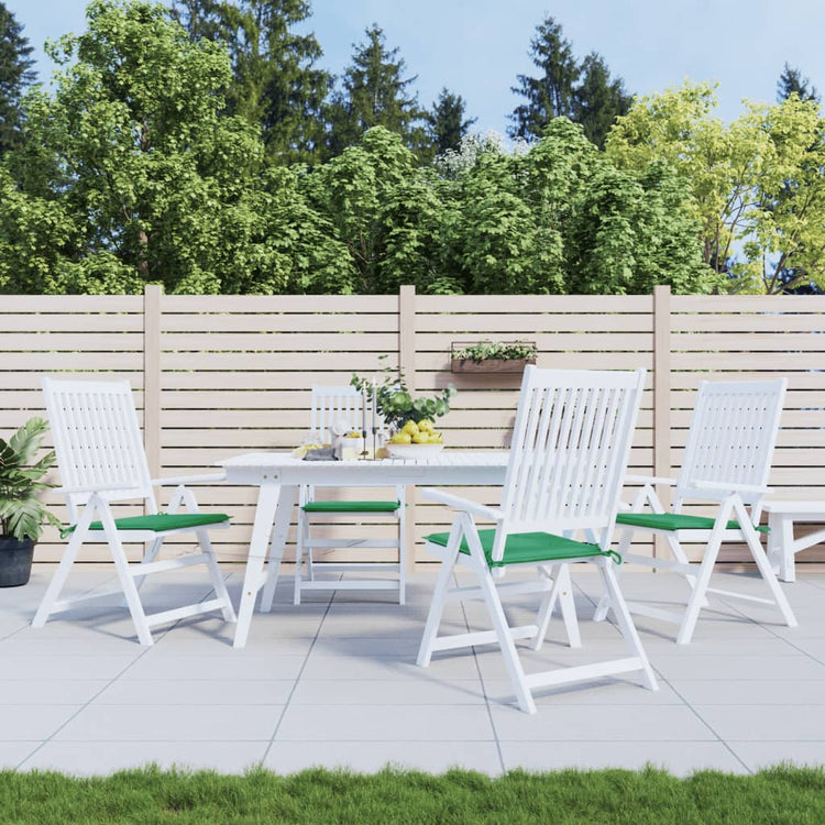 Vidaxl Garden Chair Cushions 4 ST 50X50X3 CM OXFORD Fabric vert