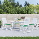 Vidaxl Garden Chair Cushions 4 ST 50X50X3 CM OXFORD Fabric vert