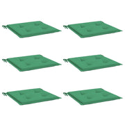Coussins de chaise de jardin vidaxl 6 ST 50x50x3 cm Oxford tissu vert - afbeelding 3
