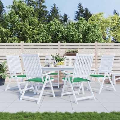 Coussins de chaise de jardin vidaxl 6 ST 50x50x3 cm Oxford tissu vert