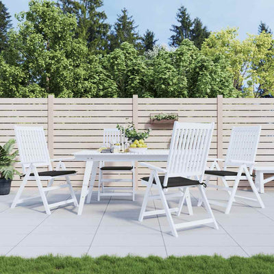 Coussins de chaise de jardin vidaxl 4 ST 50x50x3 cm Oxford tissu noir