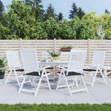 Coussins de chaise de jardin vidaxl 6 st 50x50x3 cm oxford tissu noir - afbeelding 1