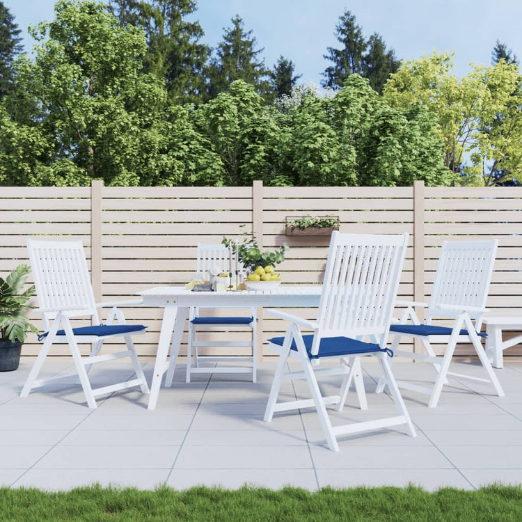 Vidaxl Garden Chair Cushions 4 ST 50X50X3 CM OXFORD TAST ROYAL BLEU
