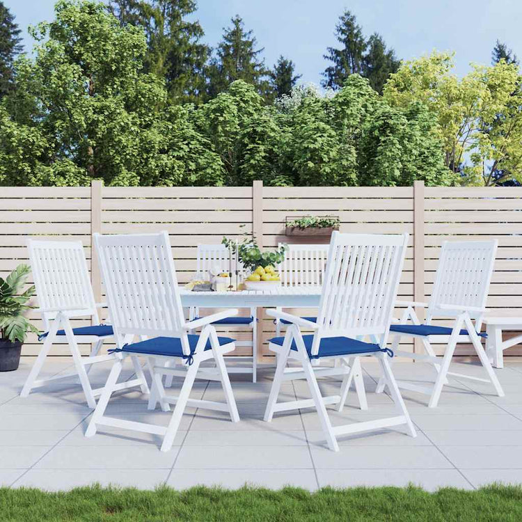 Vidaxl Garden Chair Cushions 6 ST 50X50X3 CM OXFORD TAST ROYAL BLEU