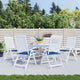 Vidaxl Garden Chair Cushions 6 ST 50X50X3 CM OXFORD TAST ROYAL BLEU