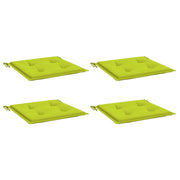 Coussins de chaise de jardin vidaxl 4 st 50x50x3 cm tissu oxford vert vif - afbeelding 3