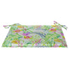 Coussins de chaise de jardin vidaxl 4 ST 50x50x3 cm motif de feuille de tissu oxford