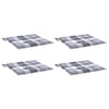 Coussins de chaise de jardin vidaxl 4 st 50x50x3 cm oxford tissu diamant motif gris