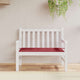 Vidaxl jardin banc coussin 100x50x3 cm oxford tissu vin rouge