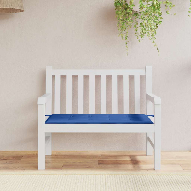 Vidaxl jardin banc coussin 100x50x3 cm oxford tissu royal bleu