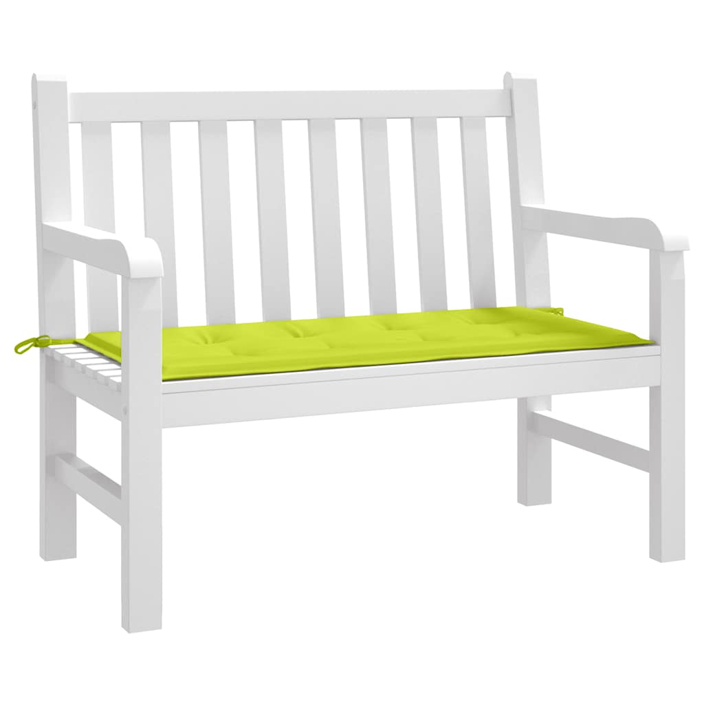 Vidaxl jardin banc coussin 100x50x3 cm tissu oxford vert brillant