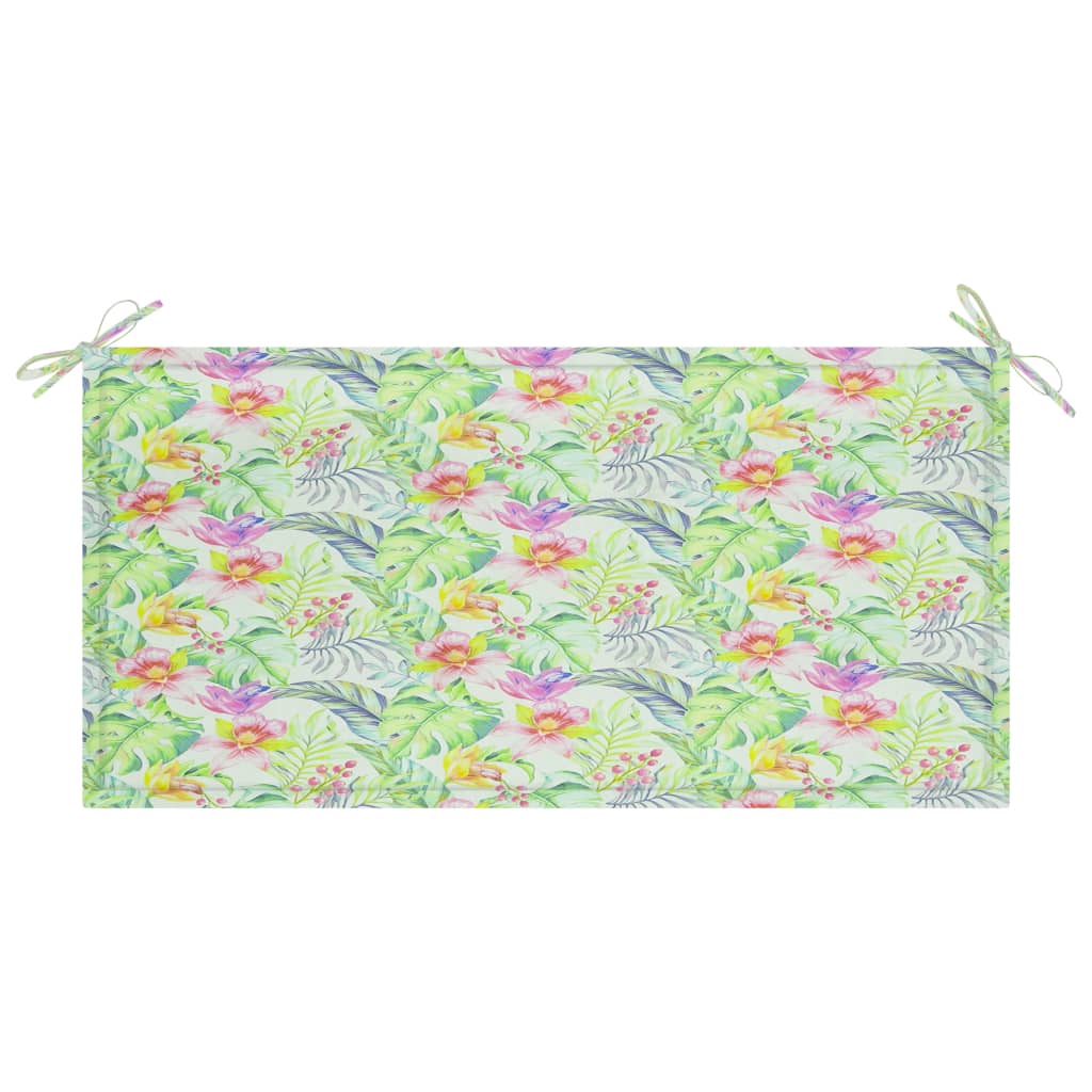 Vidaxl Garden Banc Cushion 100x50x3 cm Oxford Fabric Leaf motif