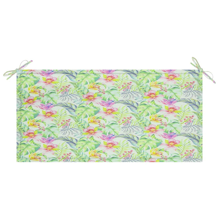 Vidaxl Garden Banc Cushion 100x50x3 cm Oxford Fabric Leaf motif