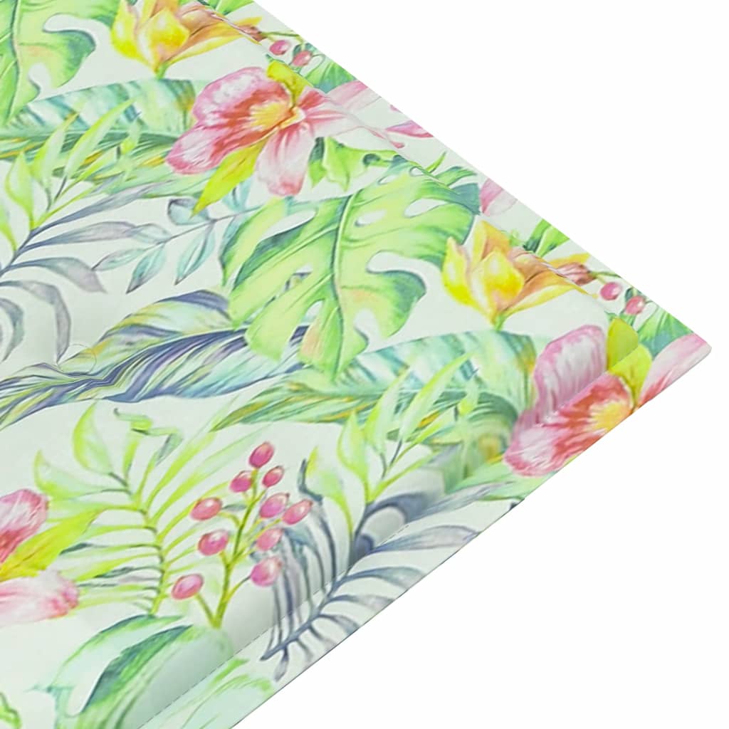 Vidaxl Garden Banc Cushion 100x50x3 cm Oxford Fabric Leaf motif