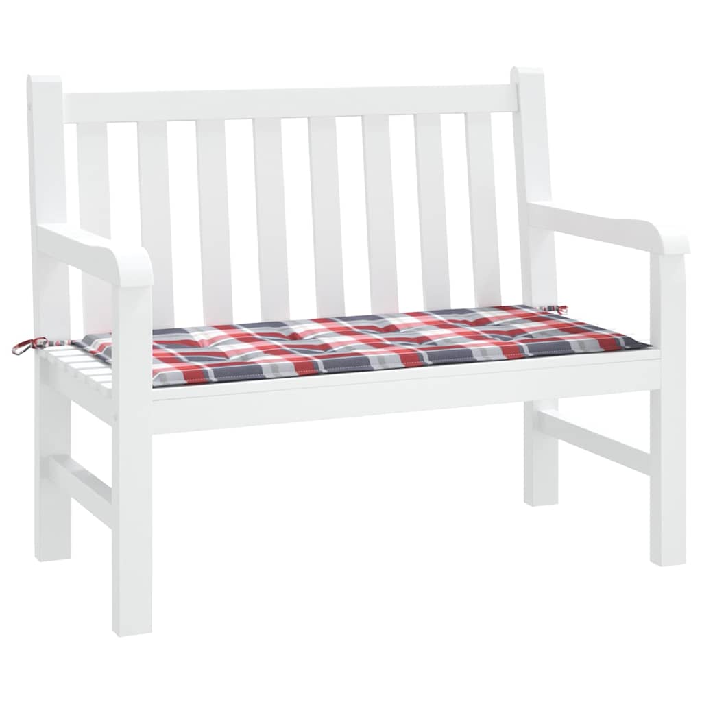 Vidaxl jardin banc coussin 100x50x3 cm oxford tissu diamant motif rouge