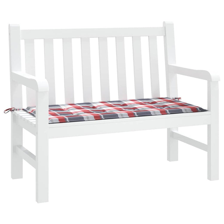 Vidaxl jardin banc coussin 100x50x3 cm oxford tissu diamant motif rouge
