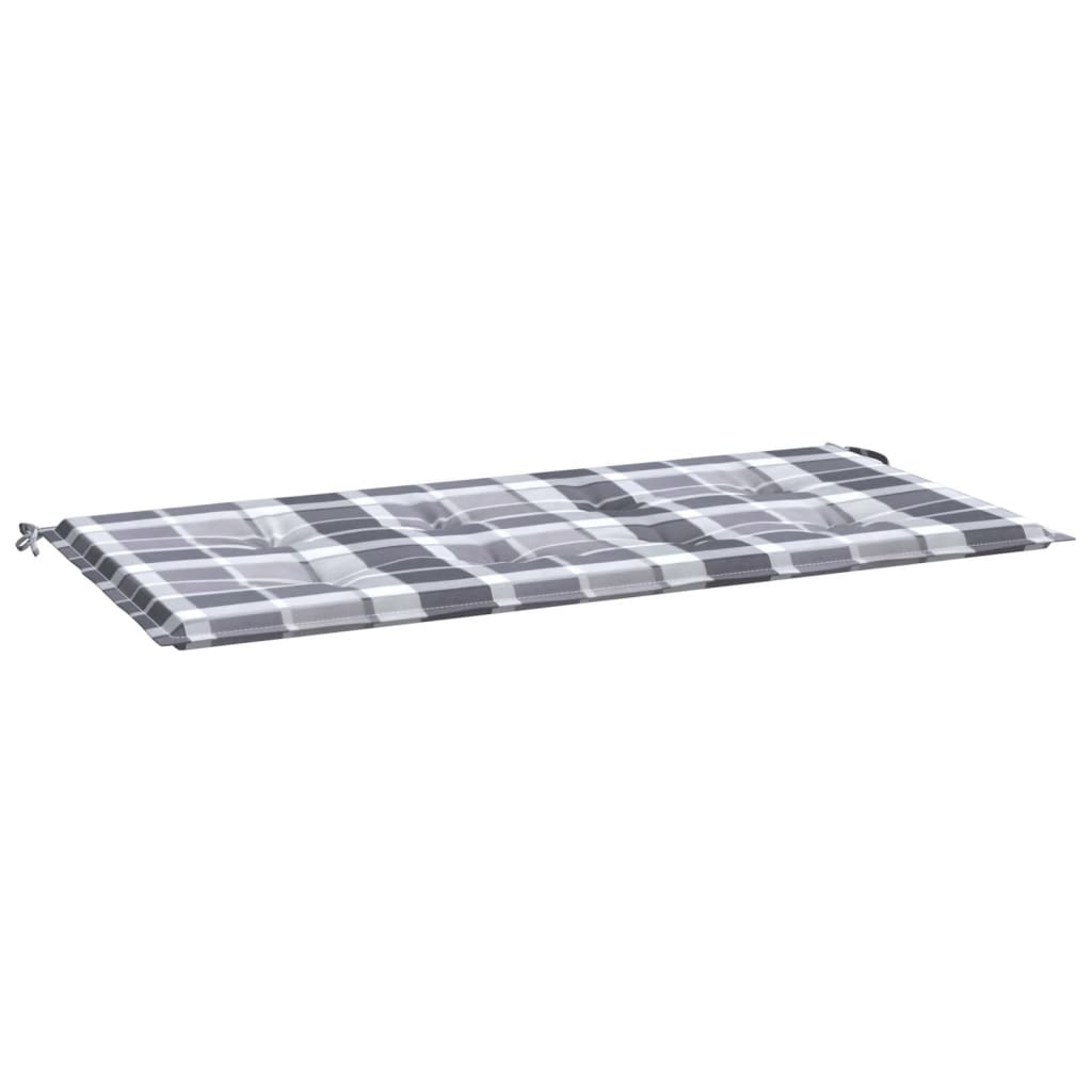 Vidaxl jardin banc coussin 100x50x3 cm oxford tissu diamant motif gris