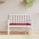 Vidaxl jardin banc coussin 120x50x3 cm oxford tissu vin rouge