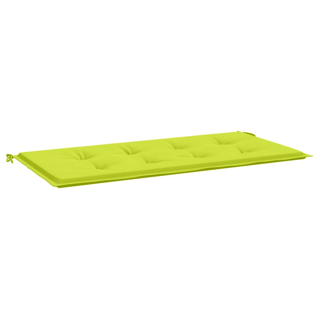 Vidaxl jardin banc coussin 120x50x3 cm tissu oxford vert vif