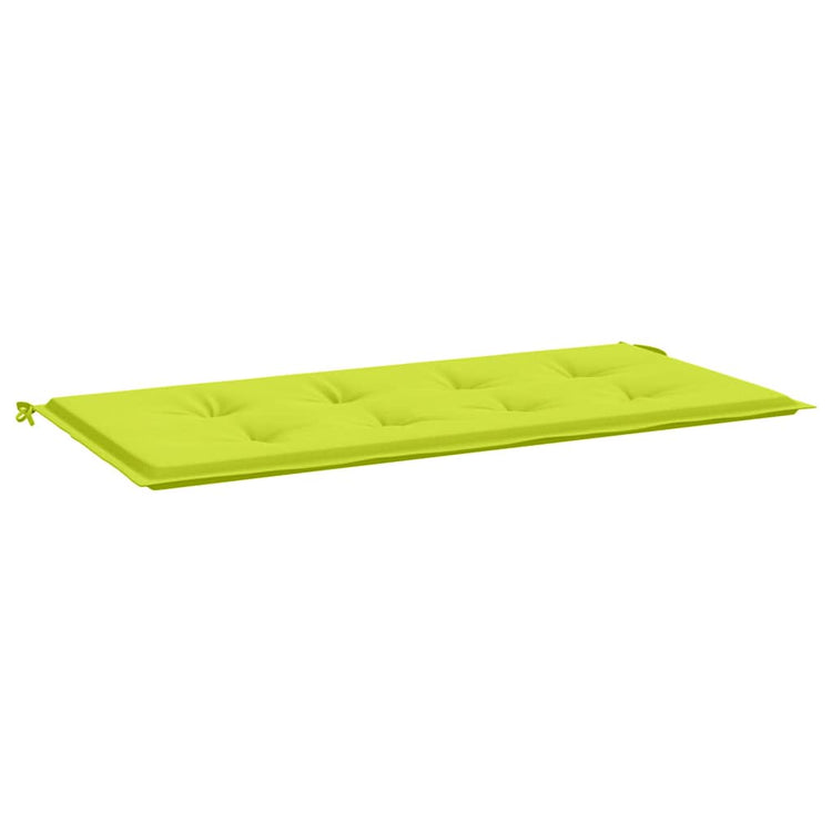 Vidaxl jardin banc coussin 120x50x3 cm tissu oxford vert vif