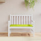 Vidaxl jardin banc coussin 120x50x3 cm tissu oxford vert vif