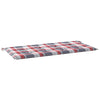 Vidaxl jardin banc coussin 120x50x3 cm oxford tissu diamant motif rouge