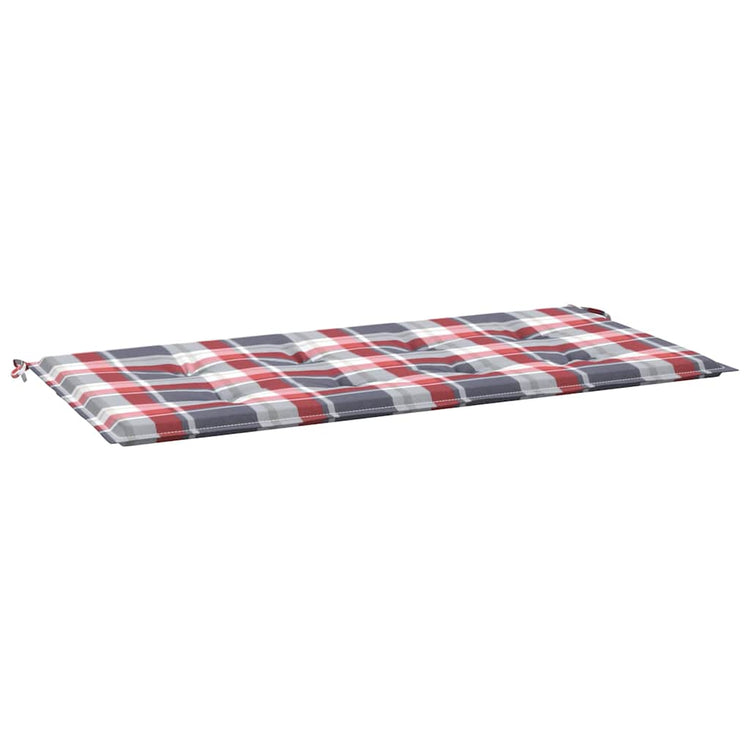 Vidaxl jardin banc coussin 120x50x3 cm oxford tissu diamant motif rouge
