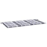 Vidaxl jardin banc coussin 120x50x3 cm oxford tissu diamant motif gris - afbeelding 2