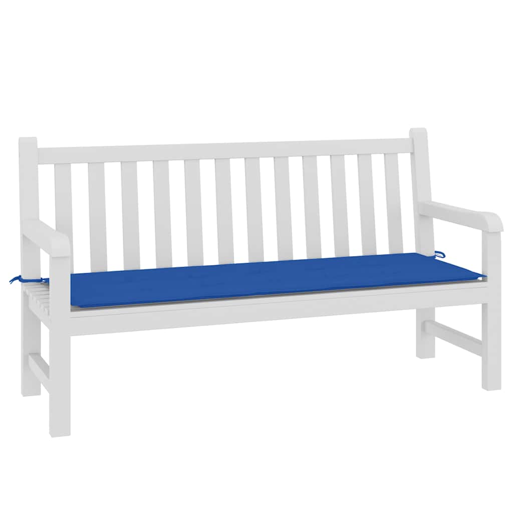 Vidaxl jardin banc coussin 150x50x3 cm oxford tissu royal bleu