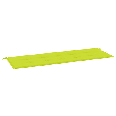 Vidaxl jardin banc coussin 150x50x3 cm tissu oxford vert vif