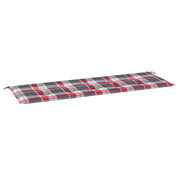 Vidaxl jardin banc coussin 150x50x3 cm oxford tissu diamant motif rouge - afbeelding 2