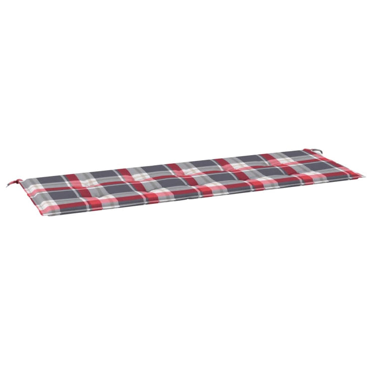Vidaxl jardin banc coussin 150x50x3 cm oxford tissu diamant motif rouge