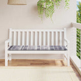 Vidaxl jardin banc coussin 150x50x3 cm oxford tissu diamant motif gris - afbeelding 1