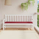 Vidaxl jardin banc coussin 180x50x3 cm oxford tissu vin rouge