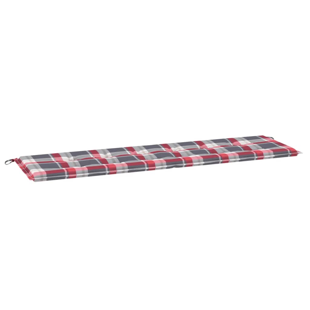 Vidaxl jardin banc coussin 180x50x3 cm oxford tissu diamant motif rouge