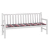 Vidaxl jardin banc coussin 180x50x3 cm oxford tissu diamant motif rouge