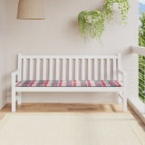 Vidaxl jardin banc coussin 180x50x3 cm oxford tissu diamant motif rouge - afbeelding 1