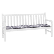 Vidaxl jardin banc coussin 180x50x3 cm oxford tissu diamant motif gris - afbeelding 3