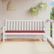 Vidaxl jardin banc coussin 200x50x3 cm oxford tissu vin rouge