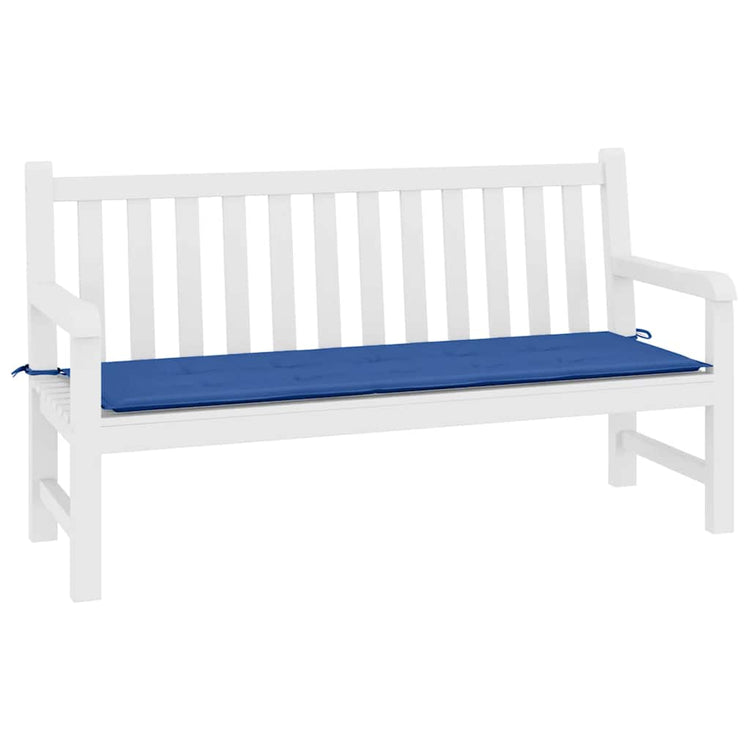 Vidaxl jardin banc coussin 200x50x3 cm oxford tissu royal bleu