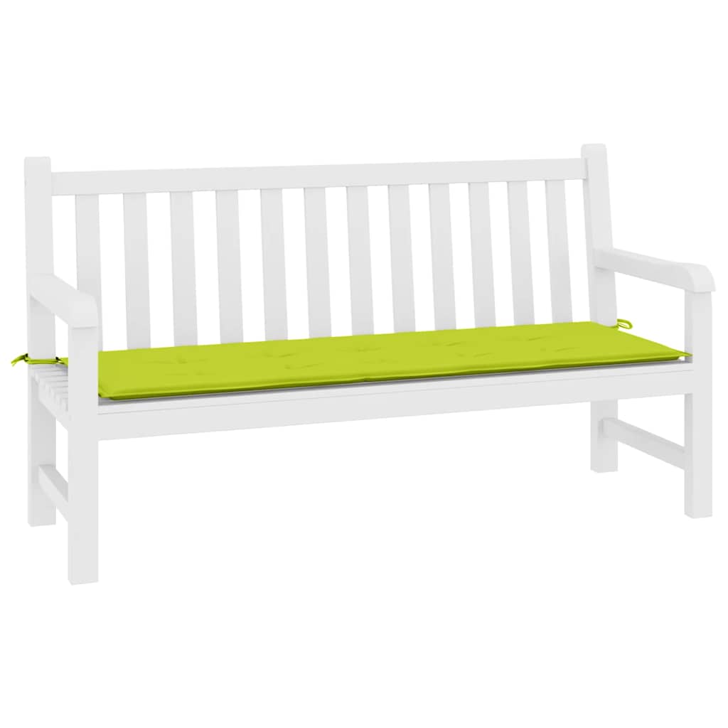 Vidaxl Garden Banc Cushion 200x50x3 cm Oxford tissu vert transparent