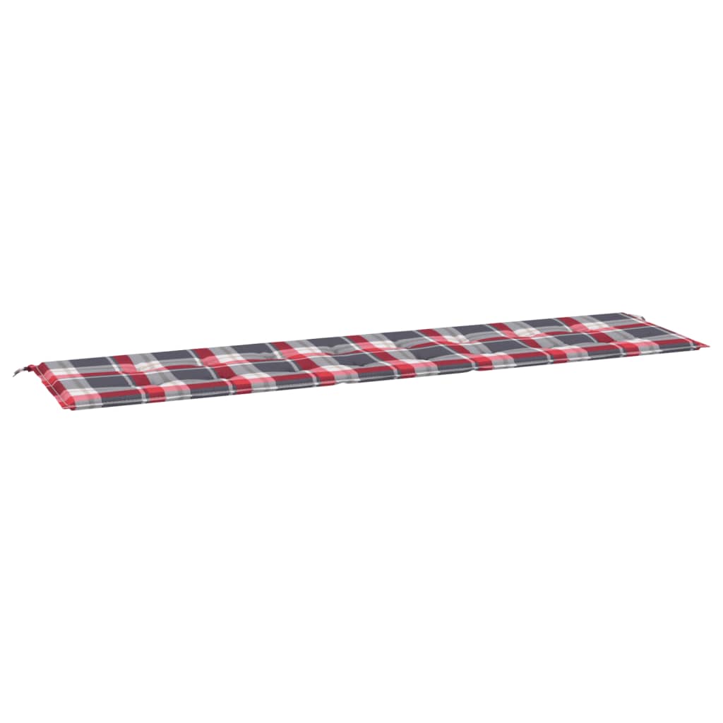 Vidaxl jardin banc coussin 200x50x3 cm oxford tissu diamant motif rouge