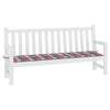 Vidaxl jardin banc coussin 200x50x3 cm oxford tissu diamant motif rouge