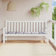 Vidaxl jardin banc coussin 200x50x3 cm oxford tissu diamant motif gris