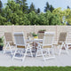 Coussins de chaise de jardin vidaxl 6 st dos haut 120x50x3 cm tissu taupe
