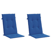 Vidaxl Garden Chair Cushions 2 St High Back 120x50x3 cm Tissu Royal Bleu - afbeelding 3