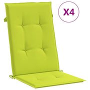 Coussins de chaise de jardin vidaxl 6 ST High arrière 120x50x3 cm tissu vert transparent - afbeelding 2